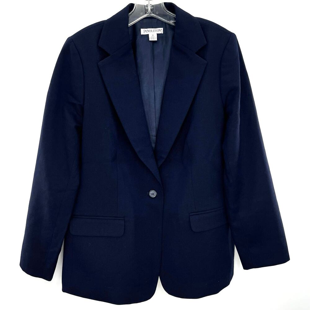 Pendleton Women’s Wool One Button Career Blazer - image 1